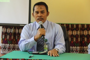 Kepala KPKNL Mataram, Syukri Asyhady memberikan sambutan